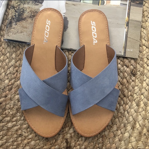 ✨ Final Price- Baby Blue Slide Sandals - Picture 3 of 4